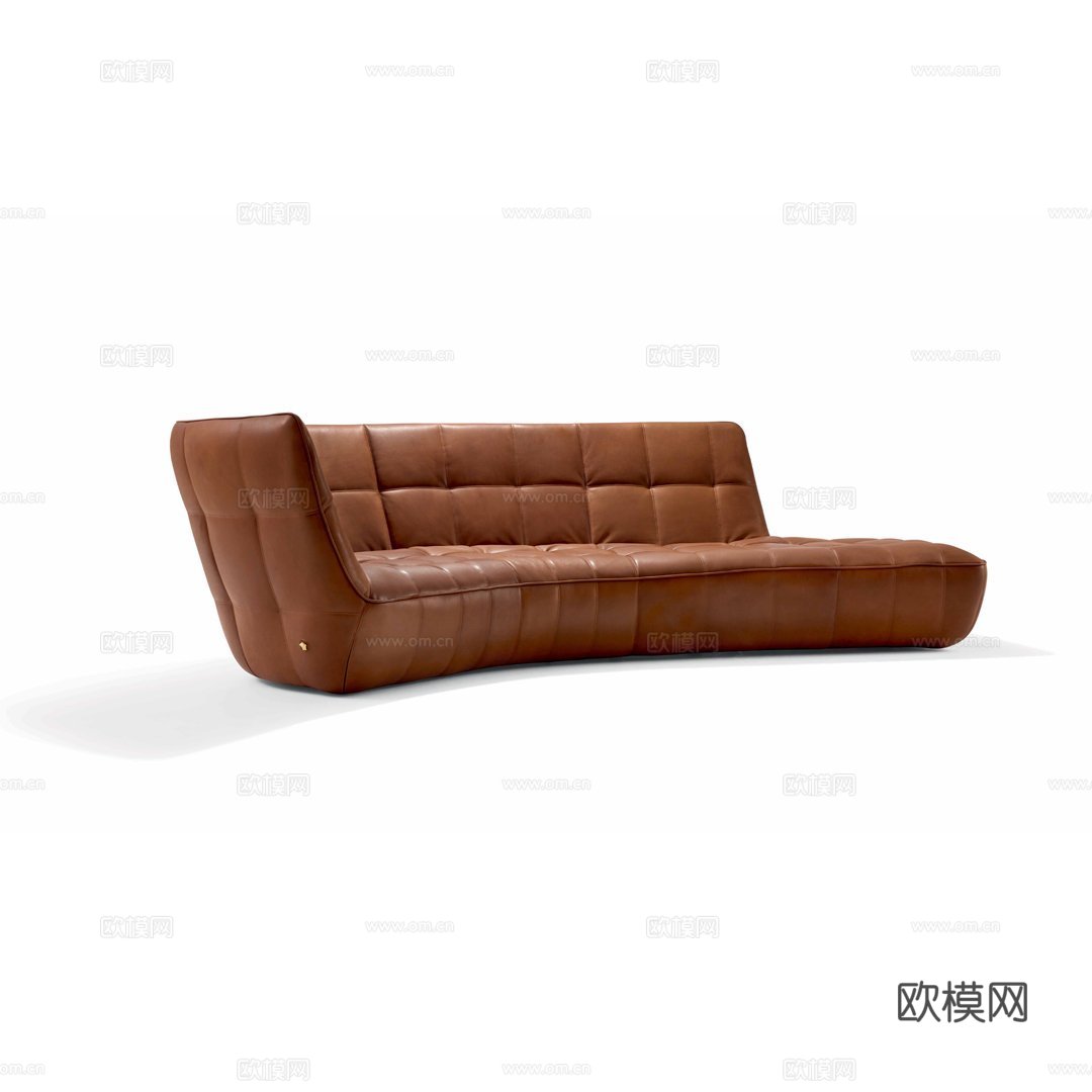 VERSACEA 意式弧形沙发3d模型下载（渲染图1）