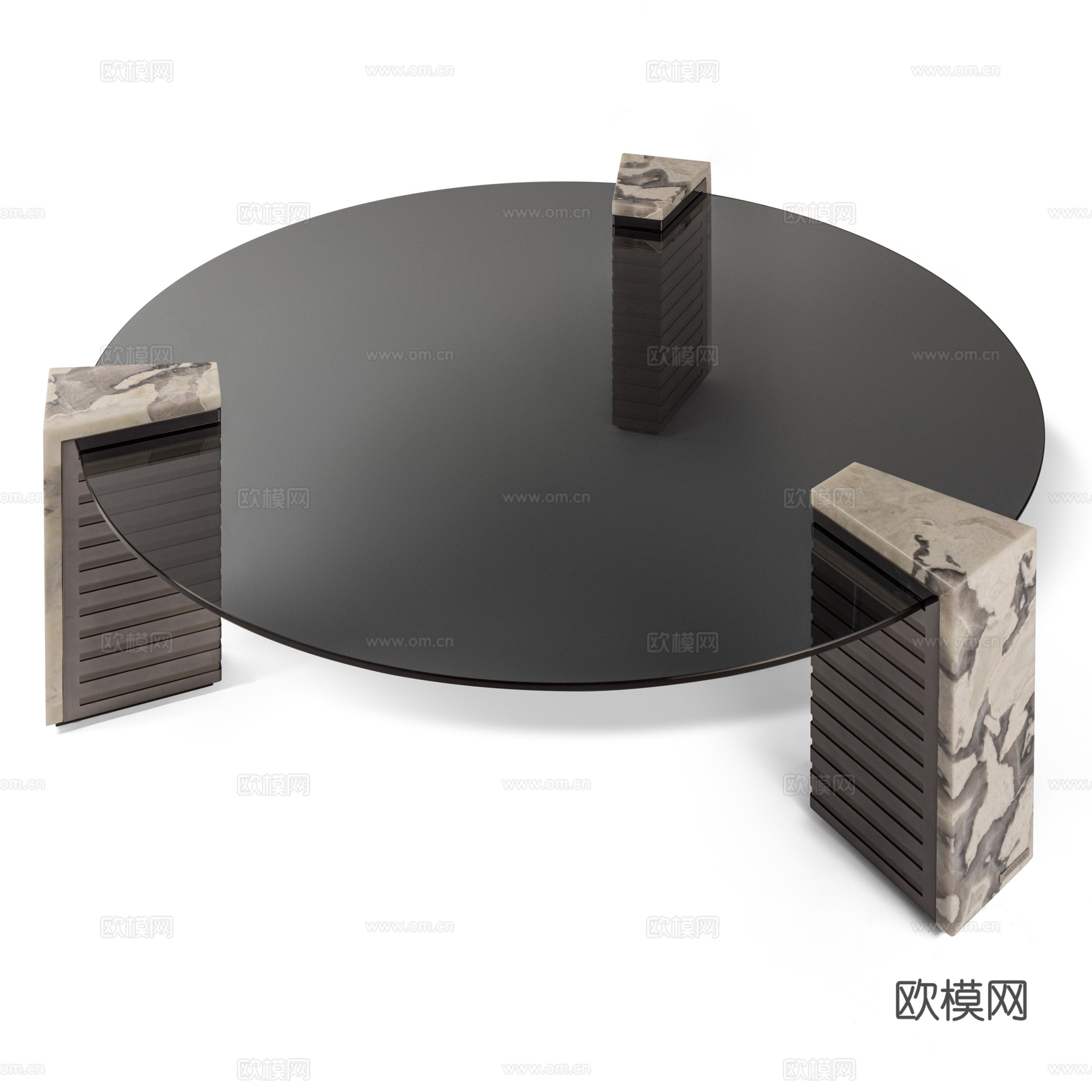 Visionnaire 意式圆茶几3d模型下载（渲染图1）