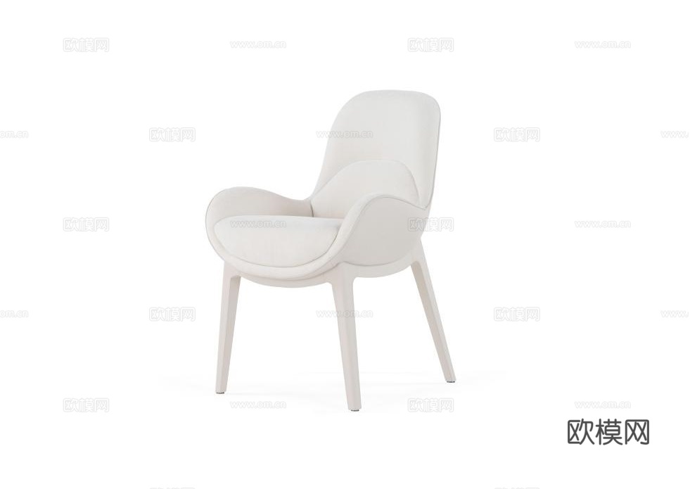 Visionnaire 意式餐椅3d模型下载（渲染图1）