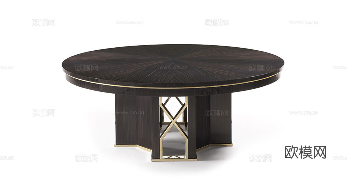 VF 意式圆餐桌3d模型下载