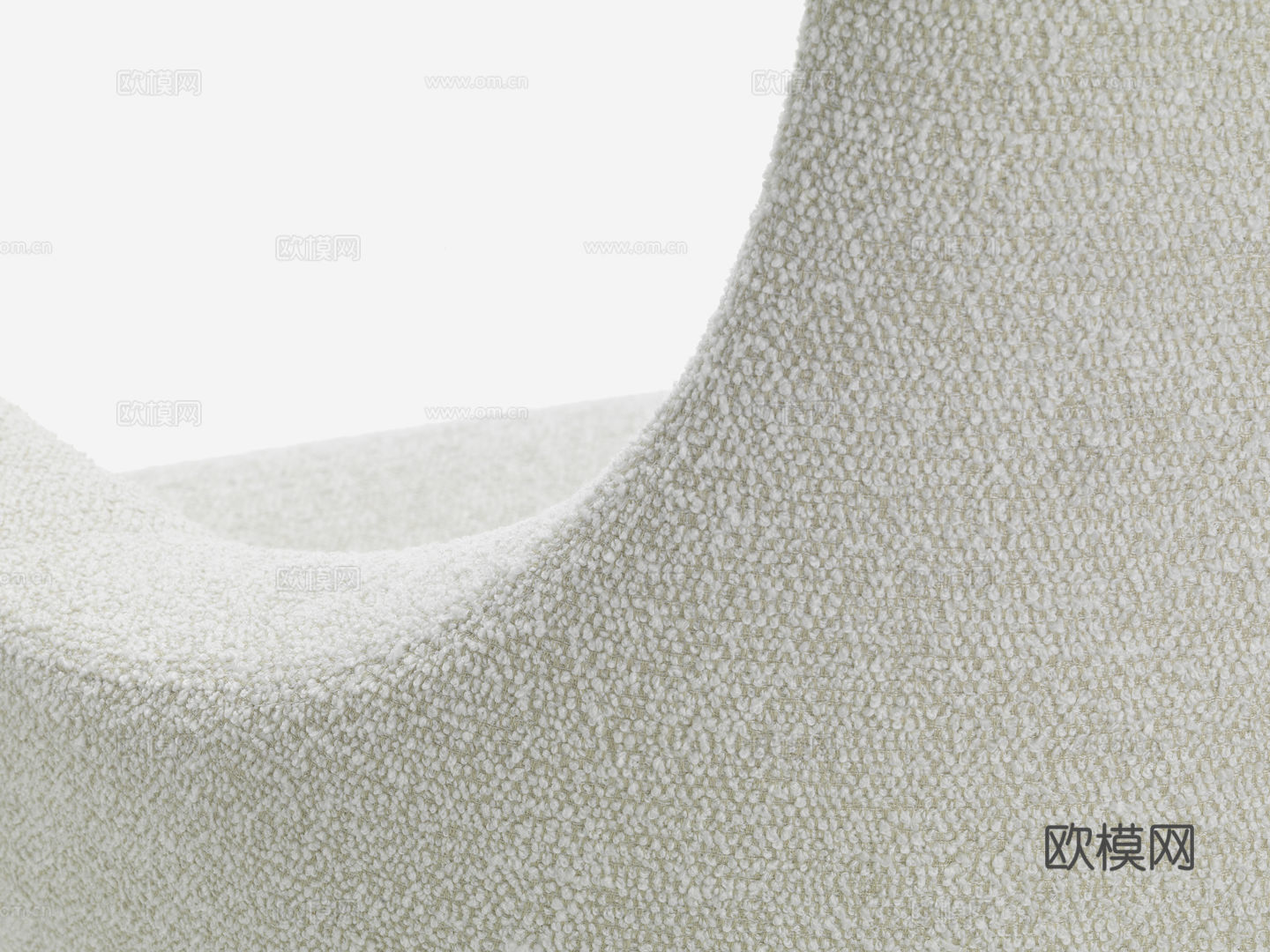 vitra 休闲椅 脚踏3d模型下载（渲染图4）