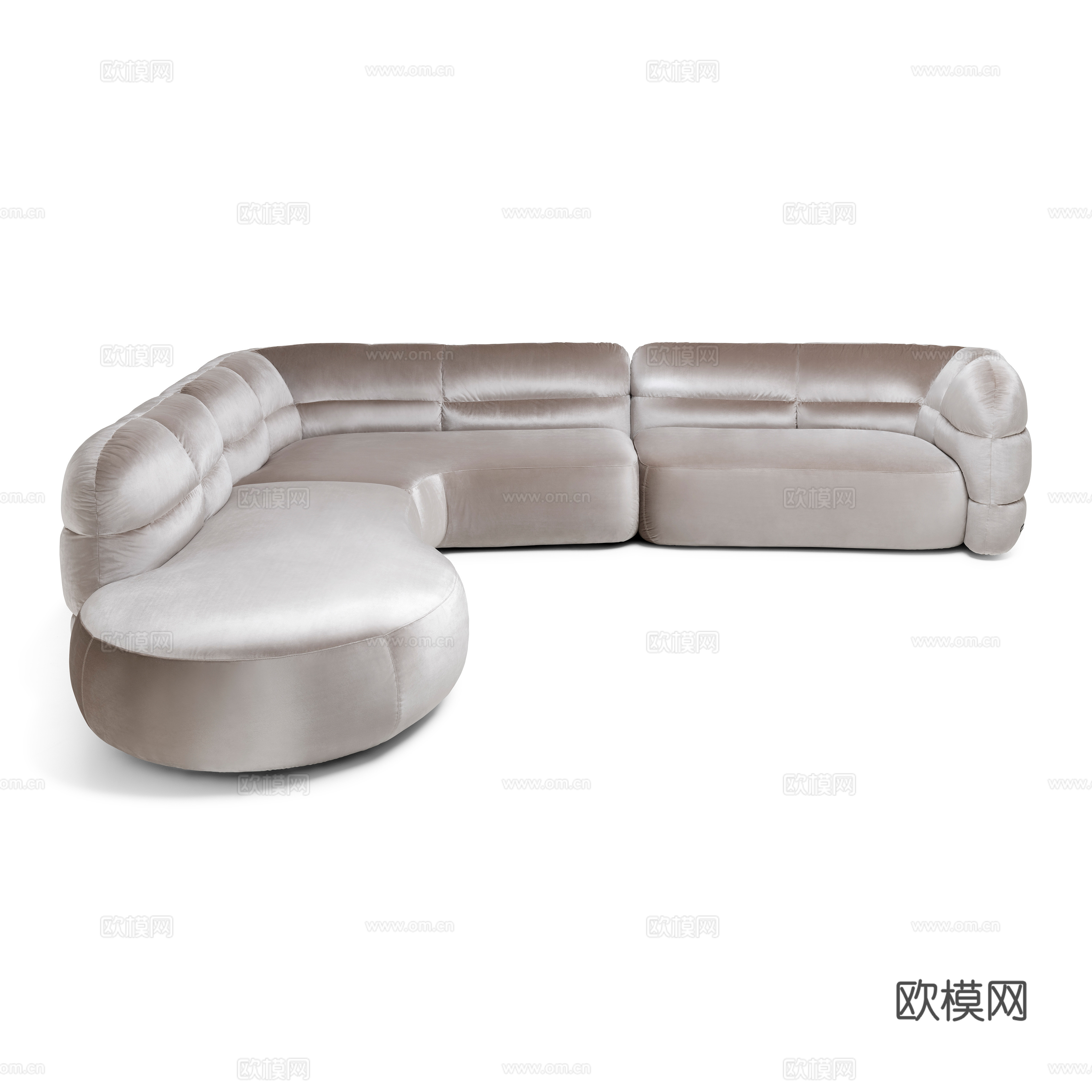 Visionnaire 意式转角沙发3d模型下载（渲染图4）