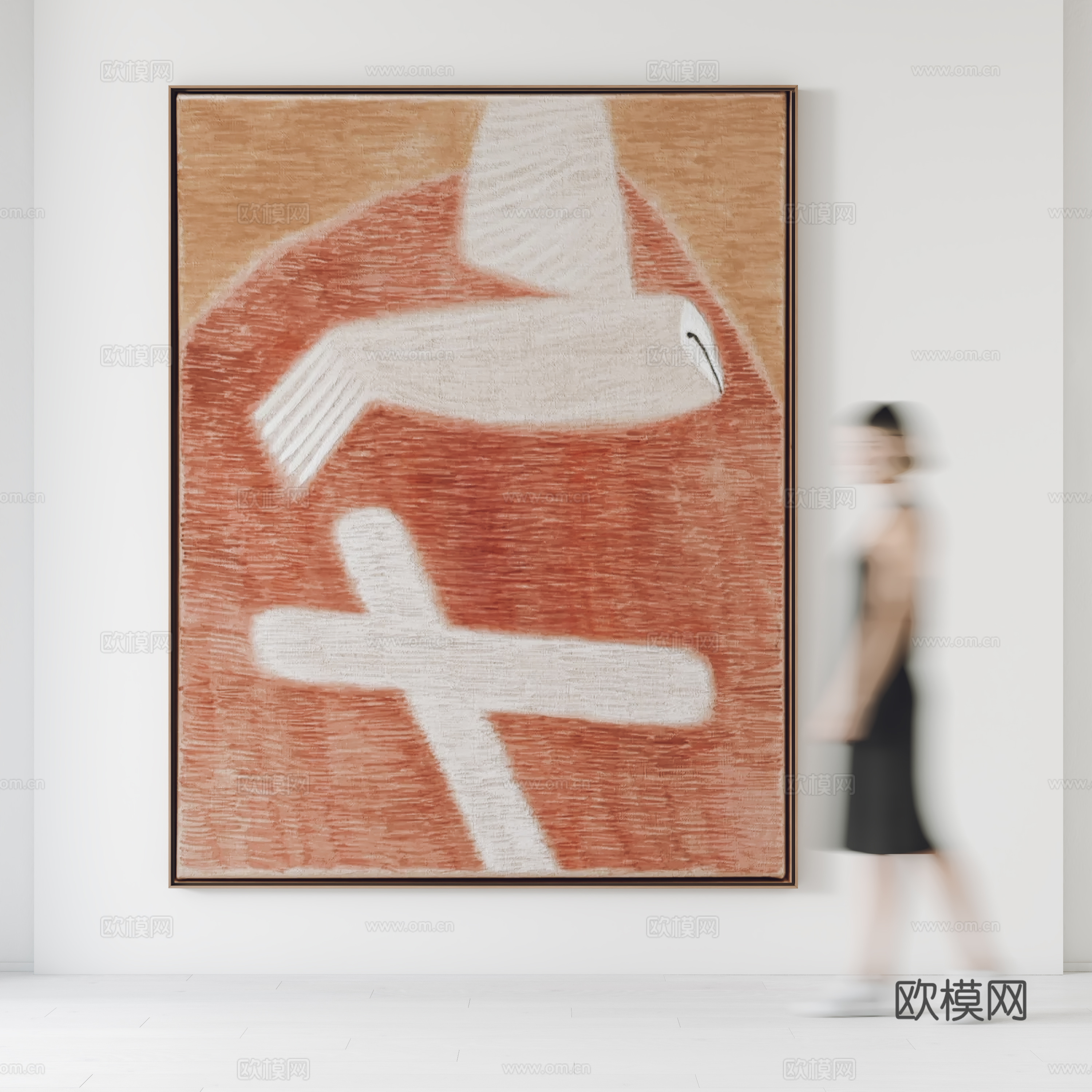 现代挂画 装饰画 客厅挂画 玄关挂画 卧室挂画3d模型