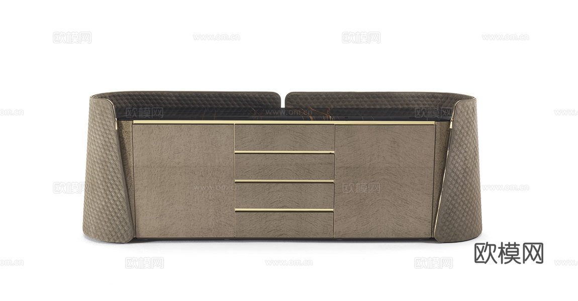 VF 意式电视柜3d模型下载（渲染图2）