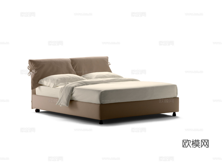 Flou 双人床3d模型下载