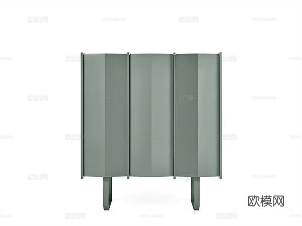 Gallotti&Radice 装饰柜 书柜3d模型下载（渲染图1）