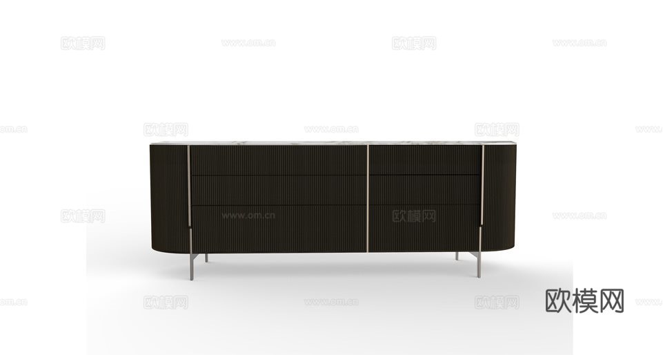 Gallotti&Radice 餐边柜3d模型下载（渲染图1）