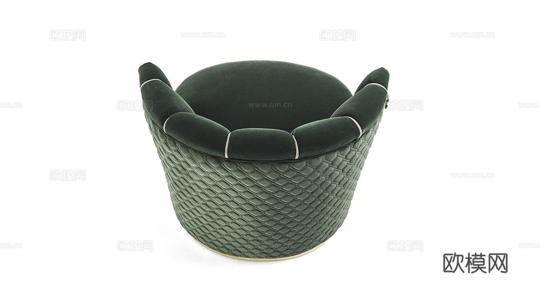 VF 意式单人沙发3d模型下载（渲染图3）
