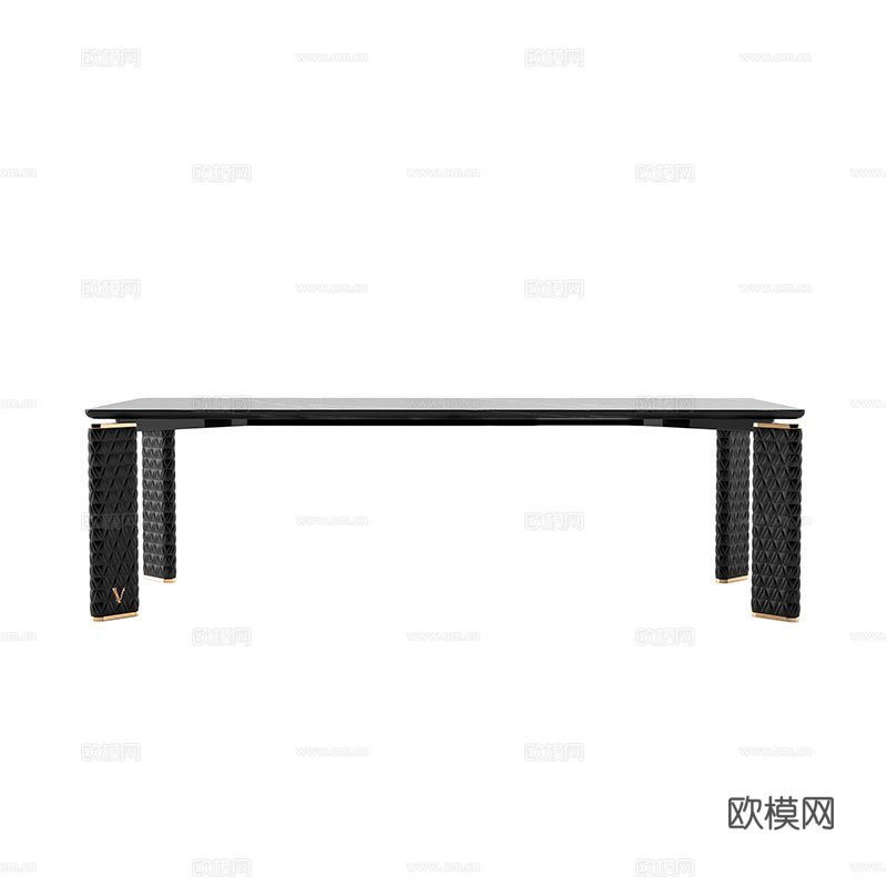 VERSACEA 餐桌 餐台3d模型下载（渲染图1）