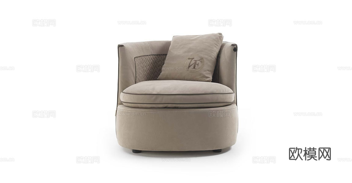 VF 意式单人沙发3d模型下载（渲染图3）