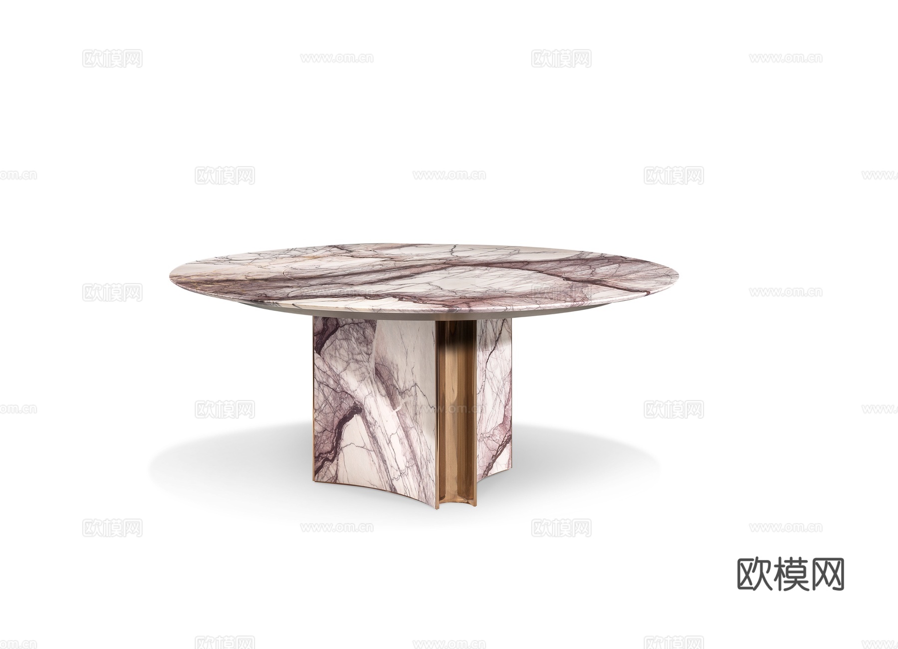 Visionnaire 意式圆餐桌3d模型下载（渲染图1）
