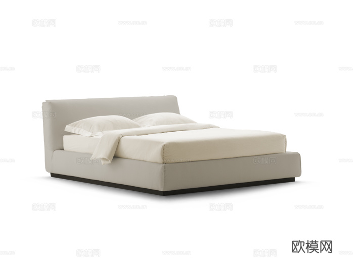 Flou 双人床3d模型下载