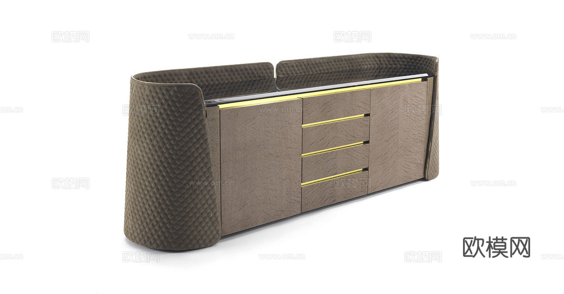 VF 意式电视柜3d模型下载（渲染图3）