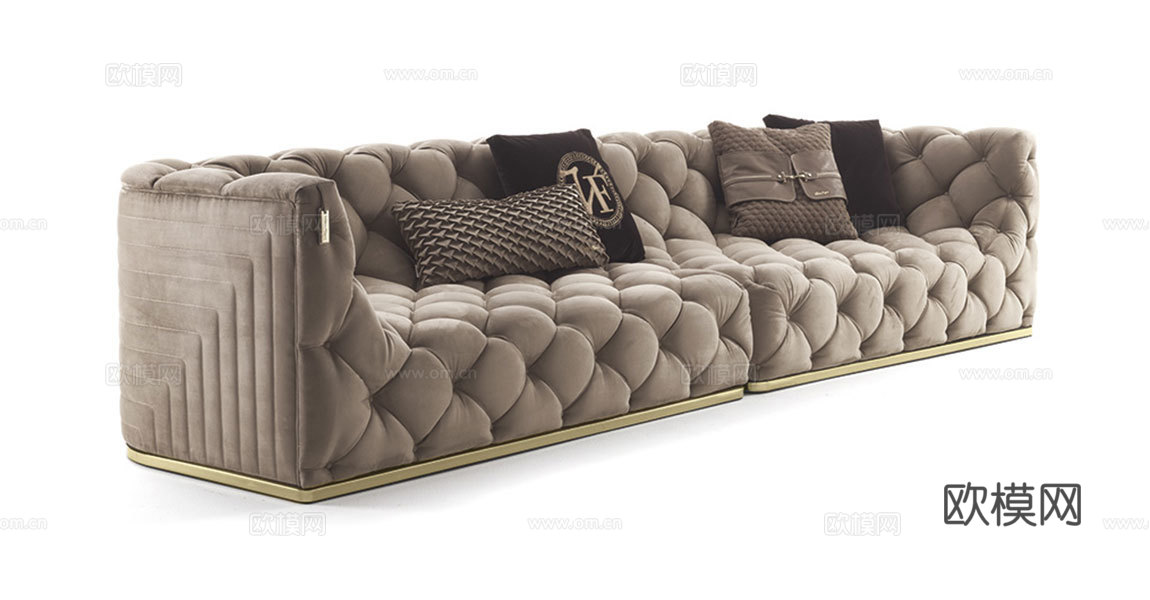 VF 意式双人沙发3d模型下载