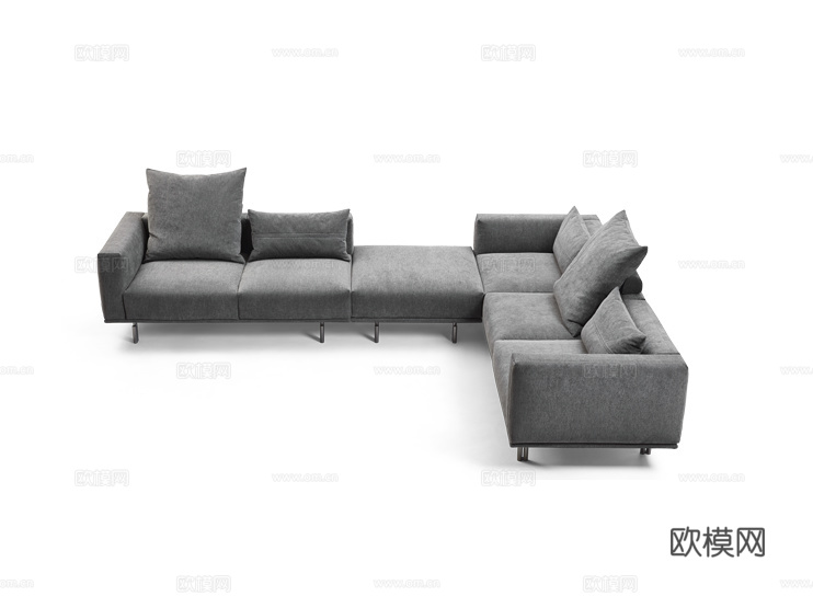 Flou 转角沙发3d模型下载