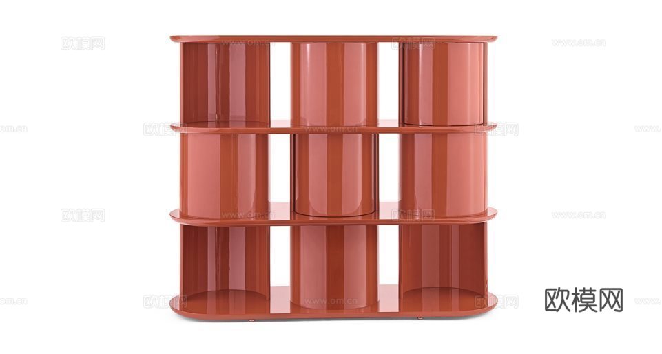 Gallotti&Radice 装饰柜 书柜3d模型下载（渲染图1）