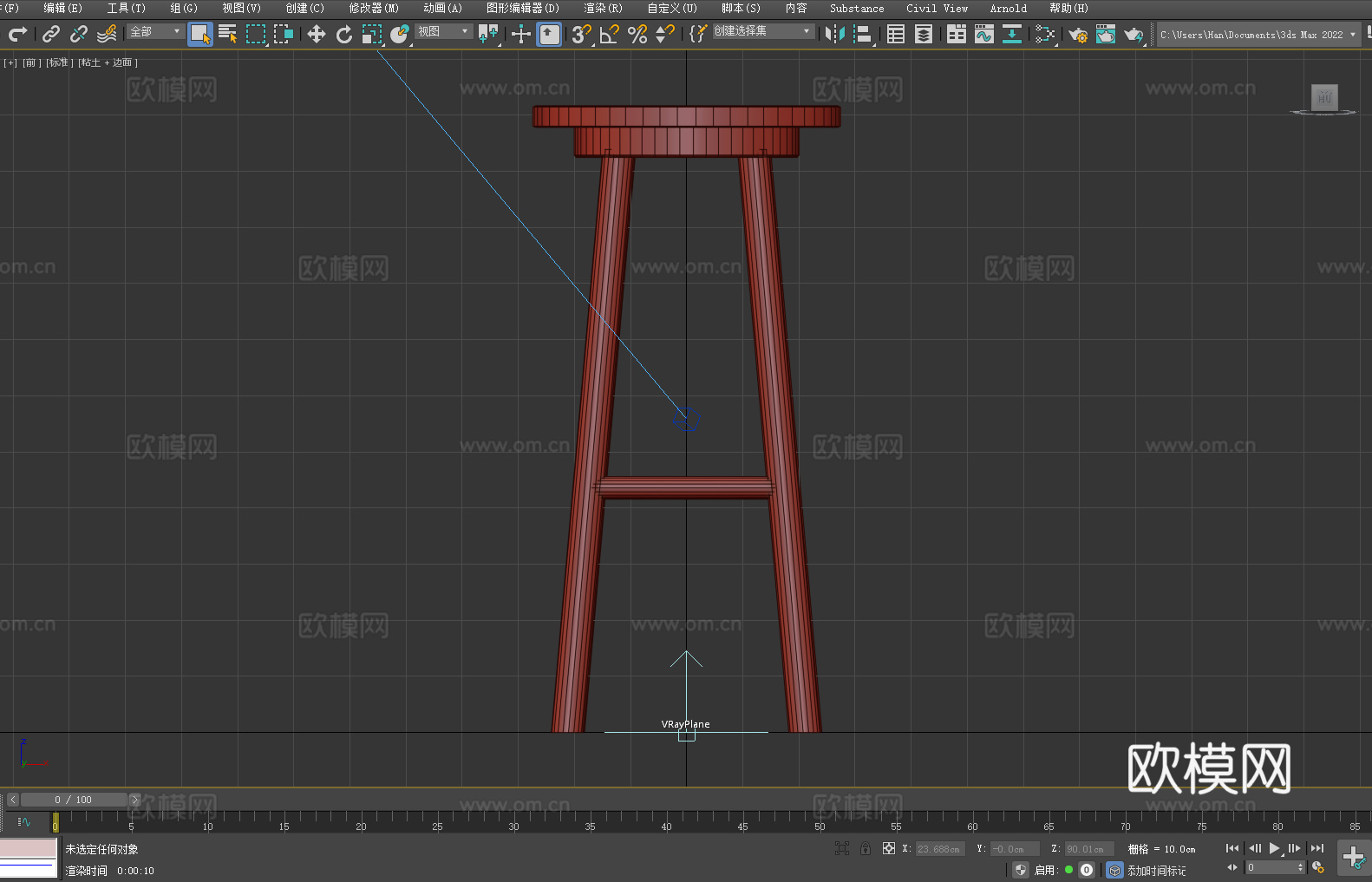 凳子 木凳 高脚凳 酒吧凳 圆凳3d模型