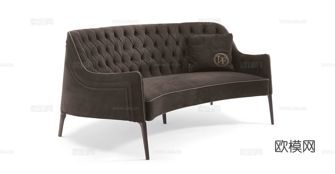 VF 意式双人沙发3d模型下载（渲染图1）