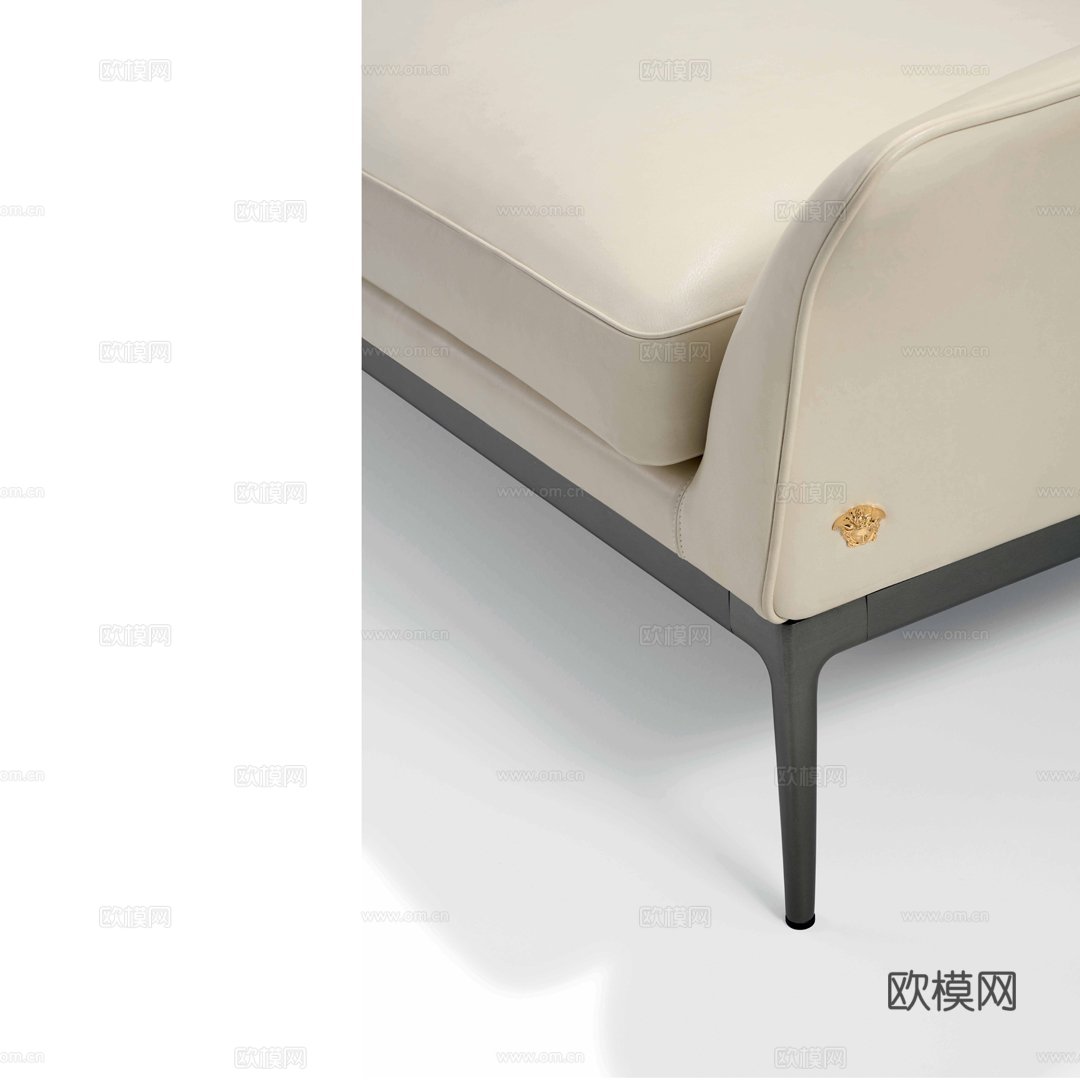 VERSACEA 意式双人沙发3d模型下载（渲染图2）