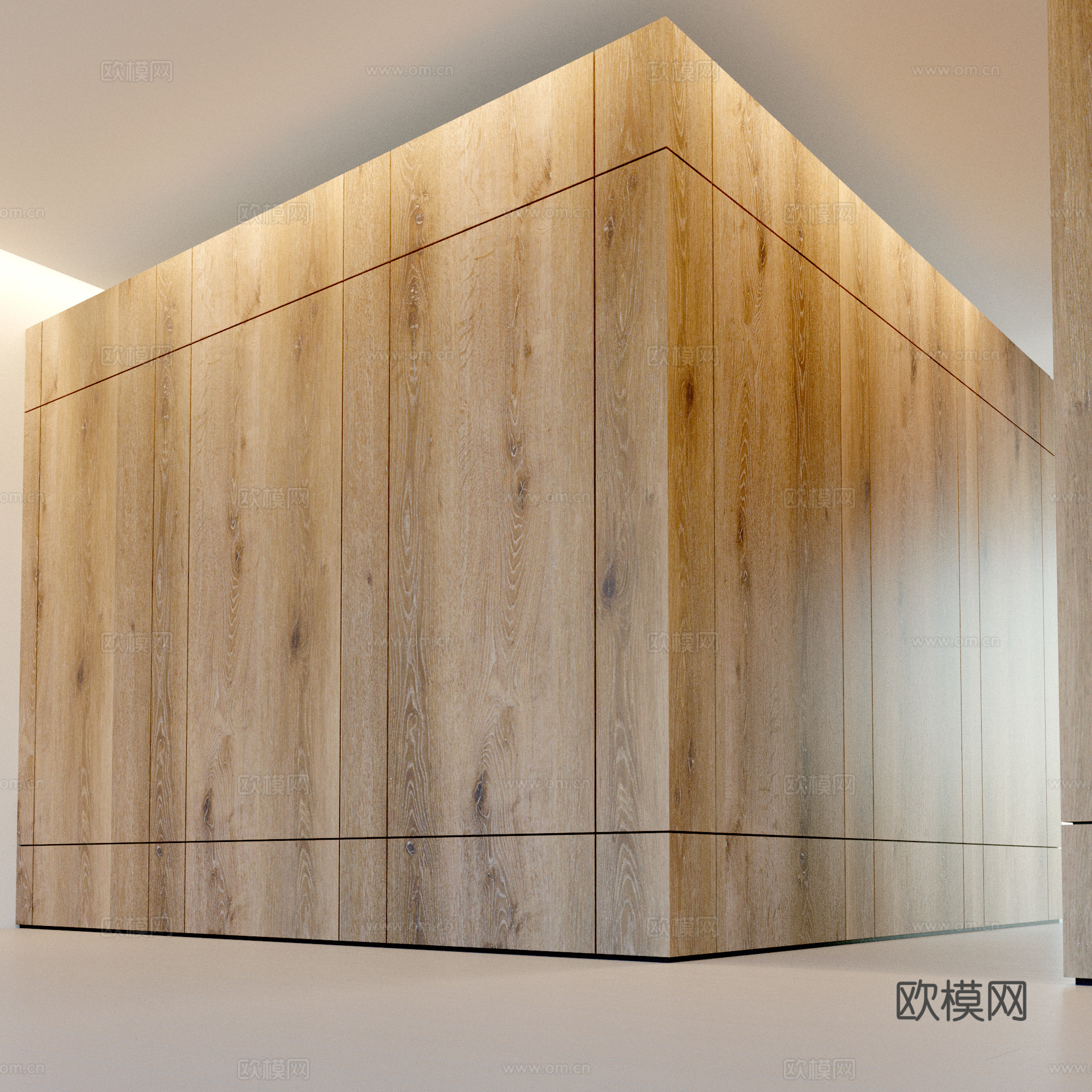 现代护墙板 护墙板3d模型
