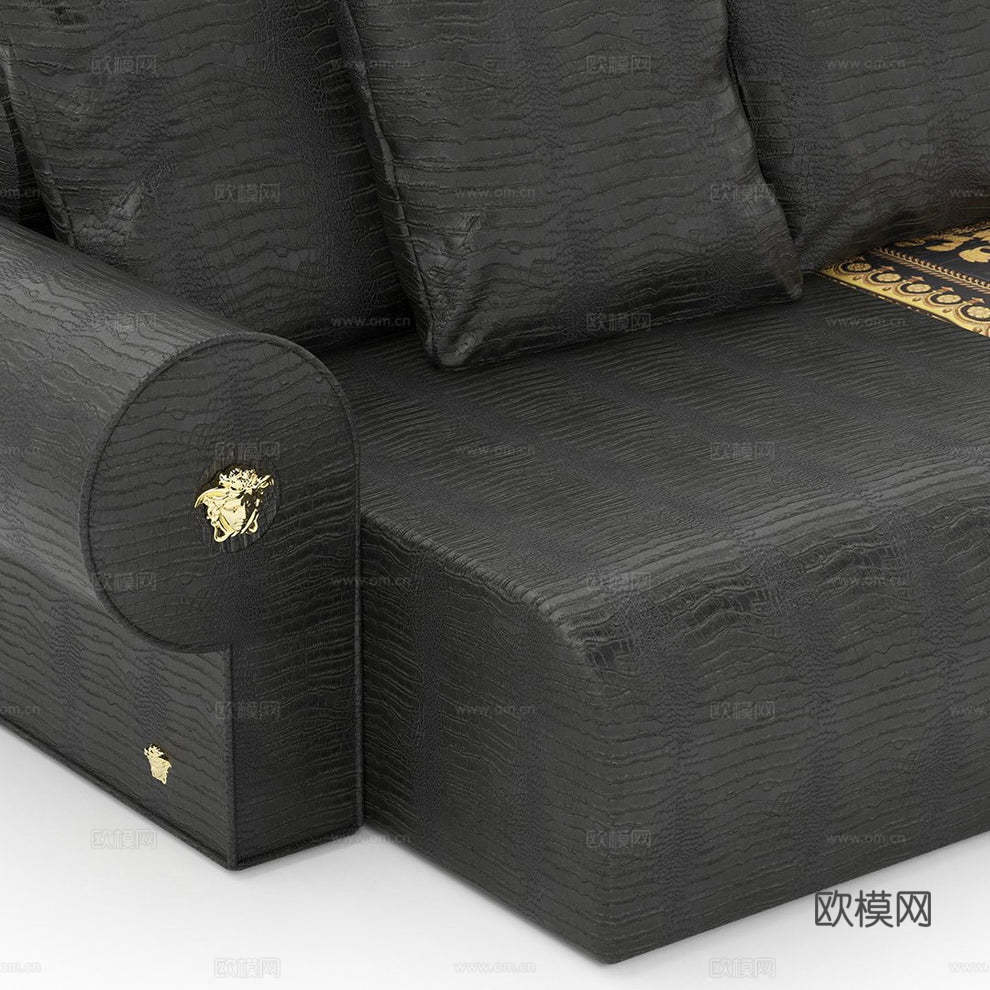 VERSACEA 意式转角沙发3d模型下载（渲染图2）