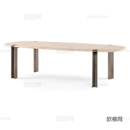 Visionnaire 意式餐桌3d模型下载（渲染图3）