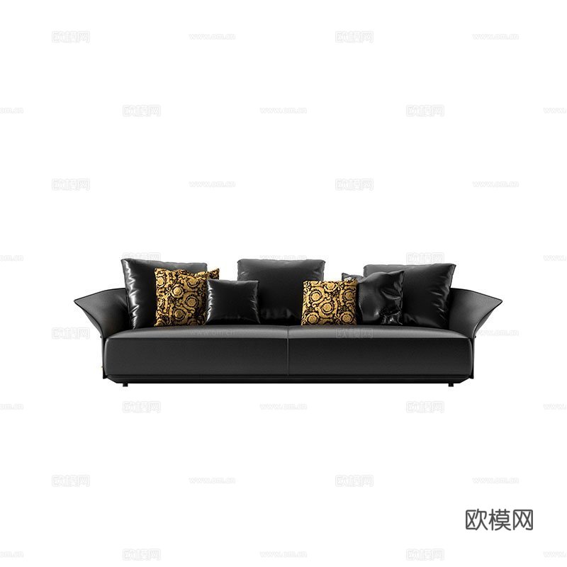 VERSACEA 意式双人沙发3d模型下载（渲染图1）