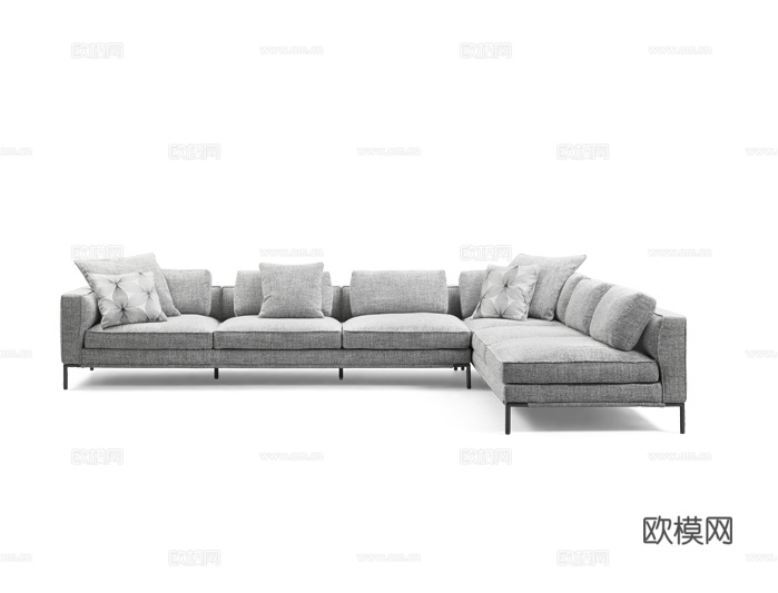 Flou 转角沙发3d模型下载