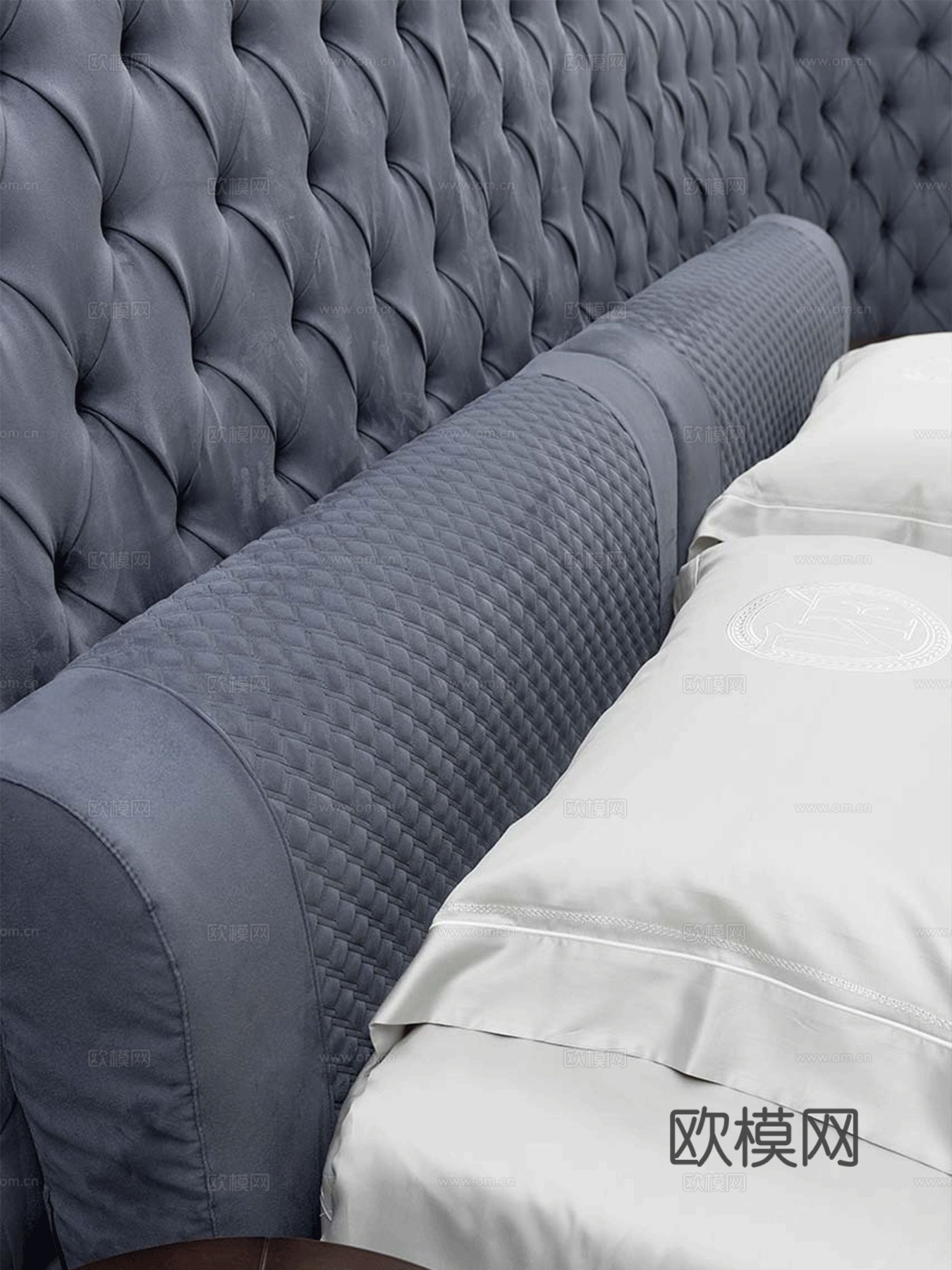 VF 意式双人床3d模型下载（渲染图2）