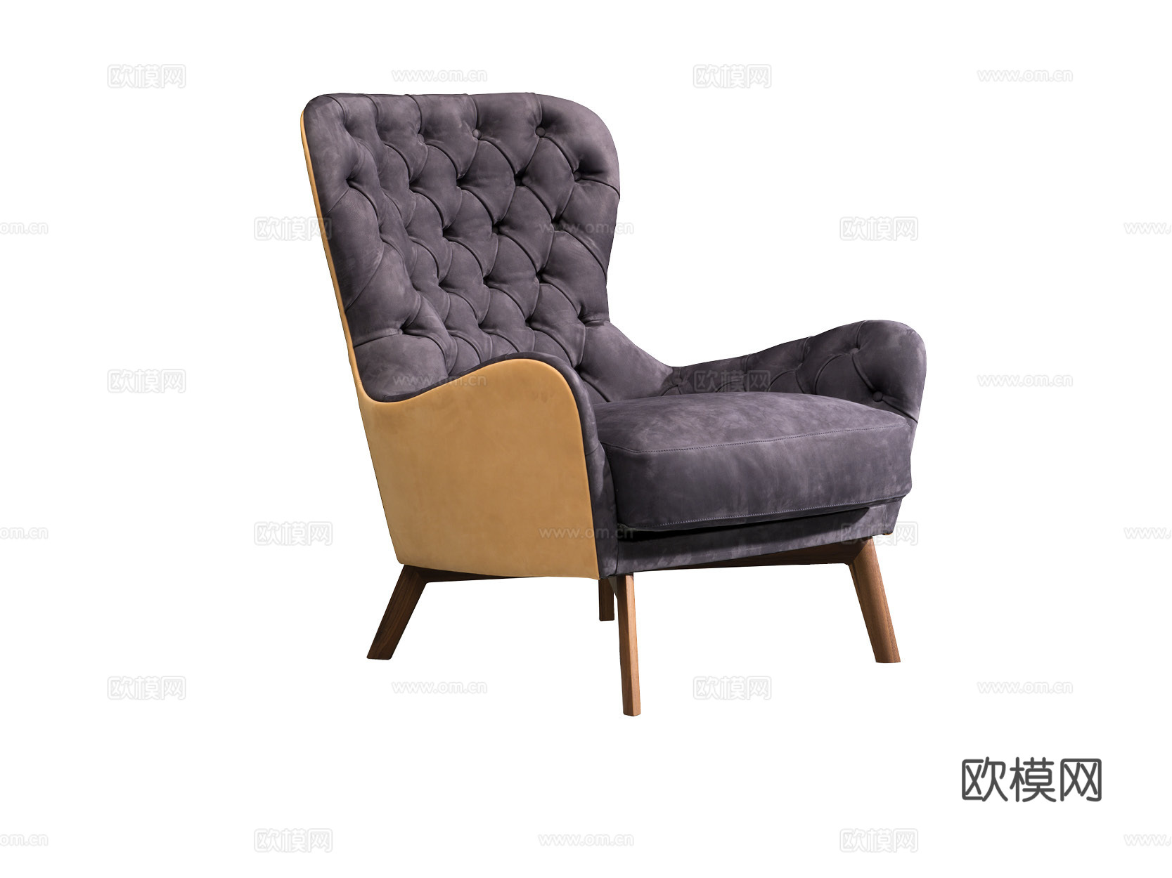 ULIVI 轻奢扶手椅3d模型下载（渲染图2）