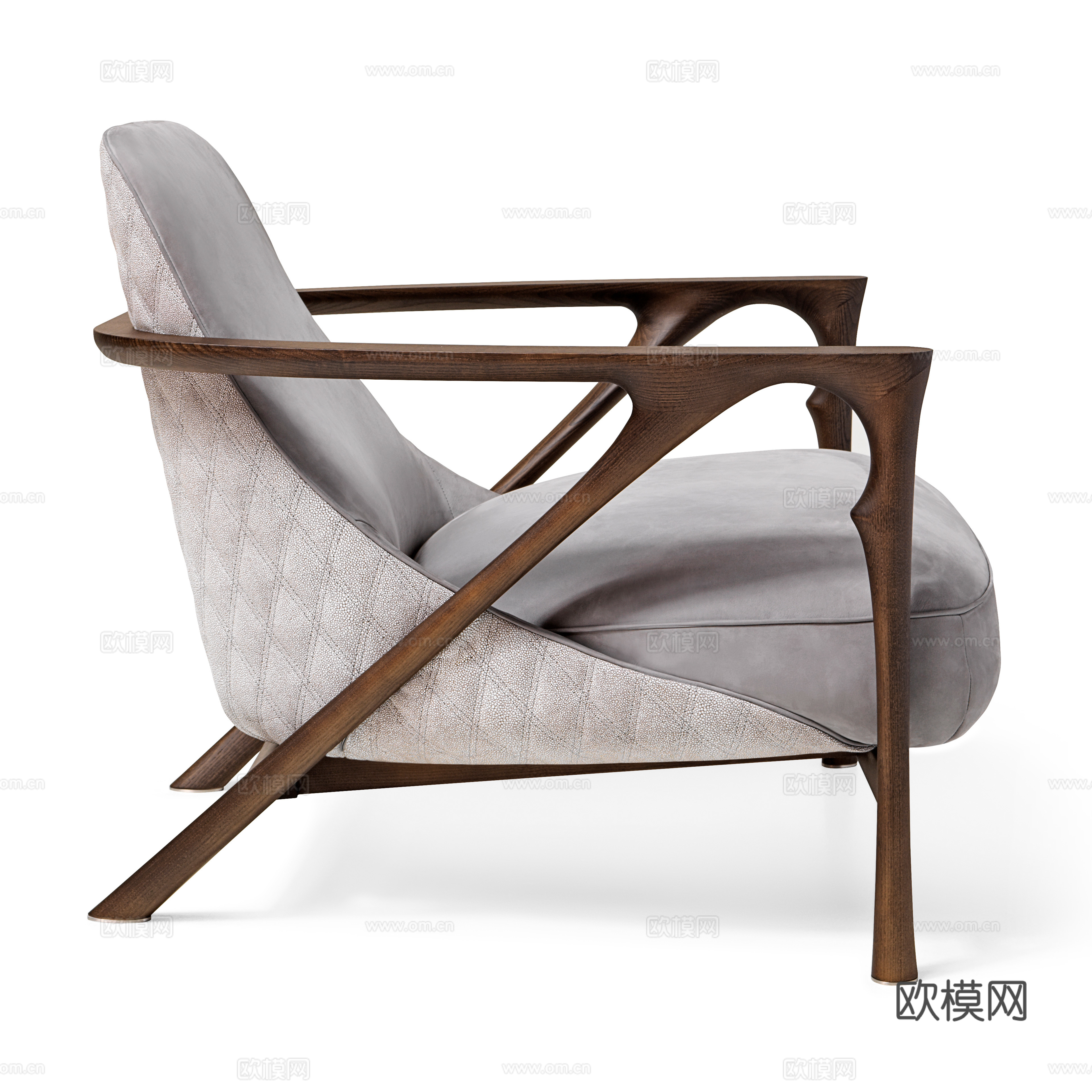 Visionnaire 意式扶手椅3d模型下载（渲染图3）