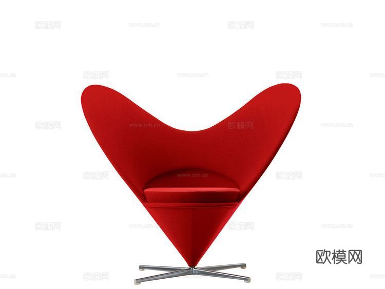vitra 爱心椅3d模型下载（渲染图1）