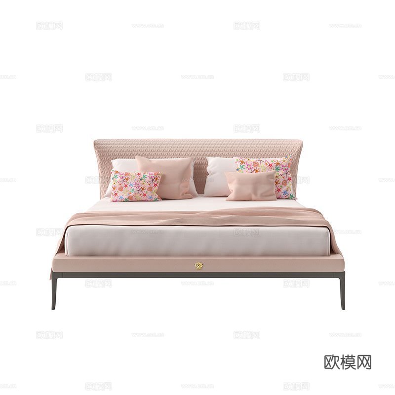 VERSACEA 双人床3d模型下载（渲染图1）