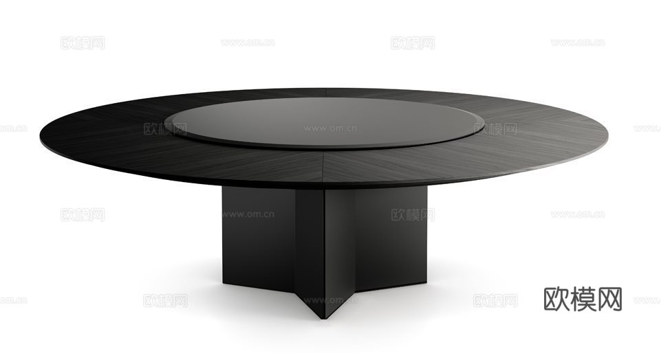 Gallotti&Radice 圆餐桌3d模型下载（渲染图2）