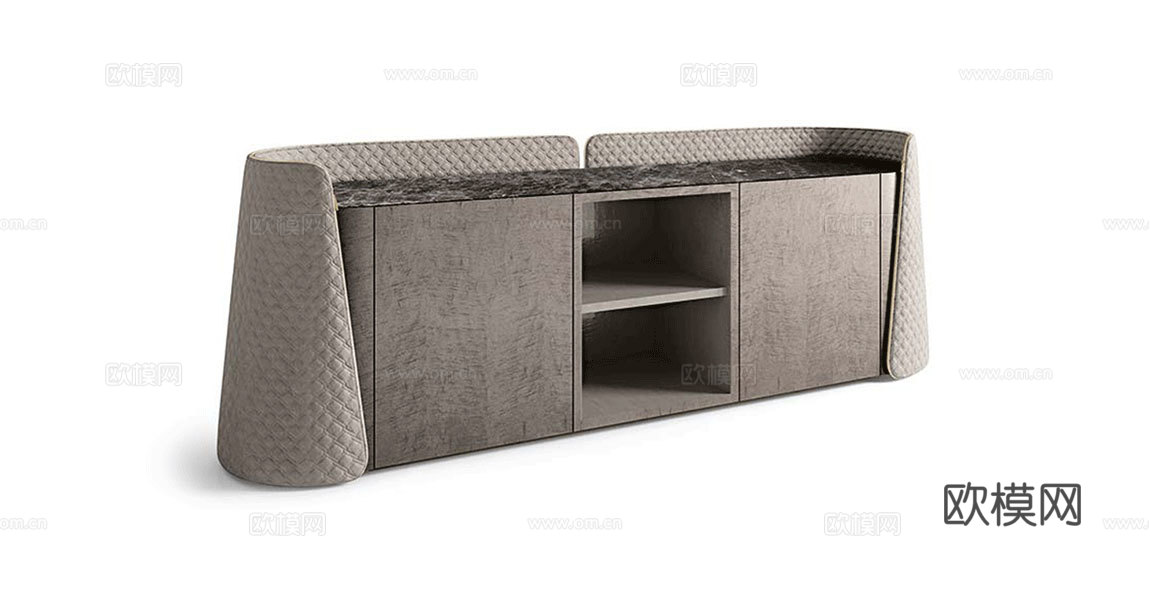 VF 意式电视柜3d模型下载（渲染图1）