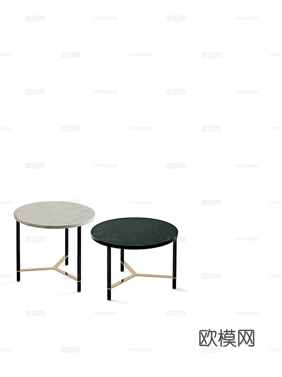 Gallotti&Radice 角几 边几3d模型下载（渲染图1）