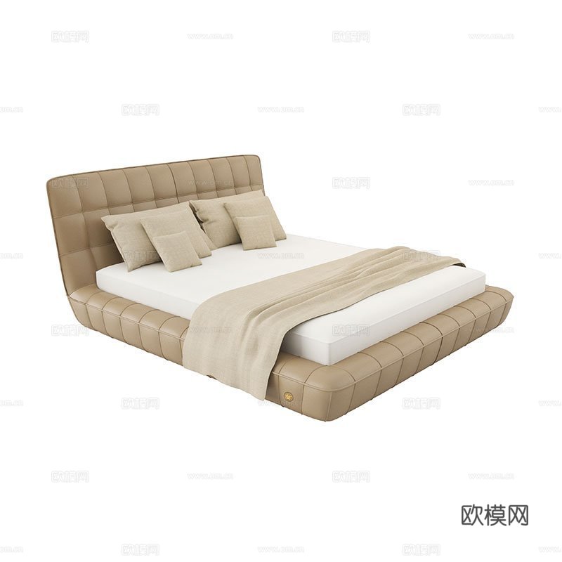 VERSACEA 双人床3d模型下载（渲染图3）