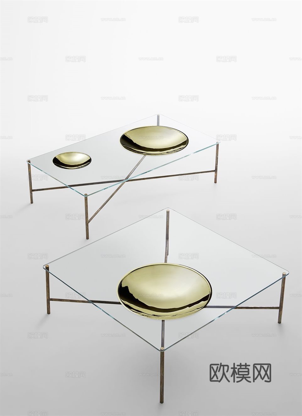 Gallotti&Radice 玻璃茶几3d模型下载（渲染图3）