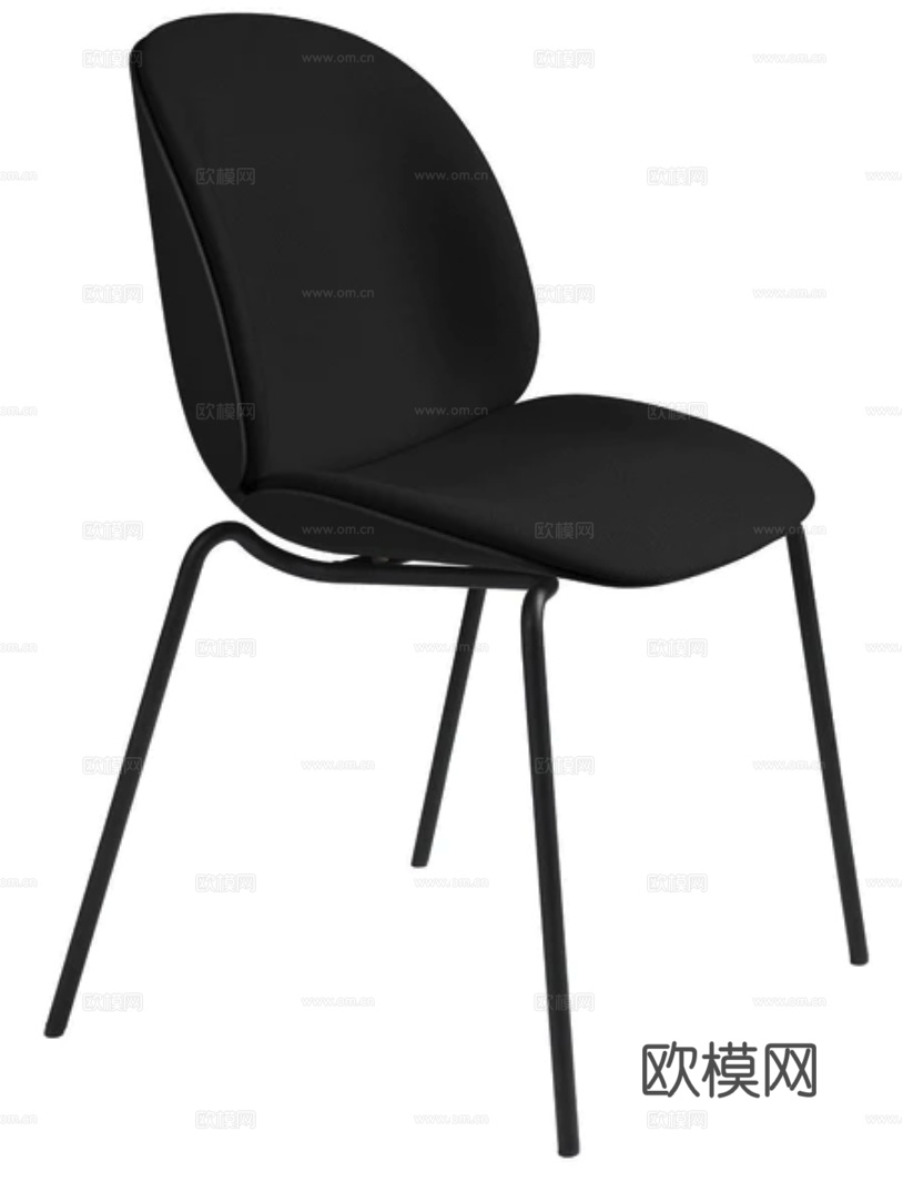 GUBI 餐椅3d模型下载（渲染图2）