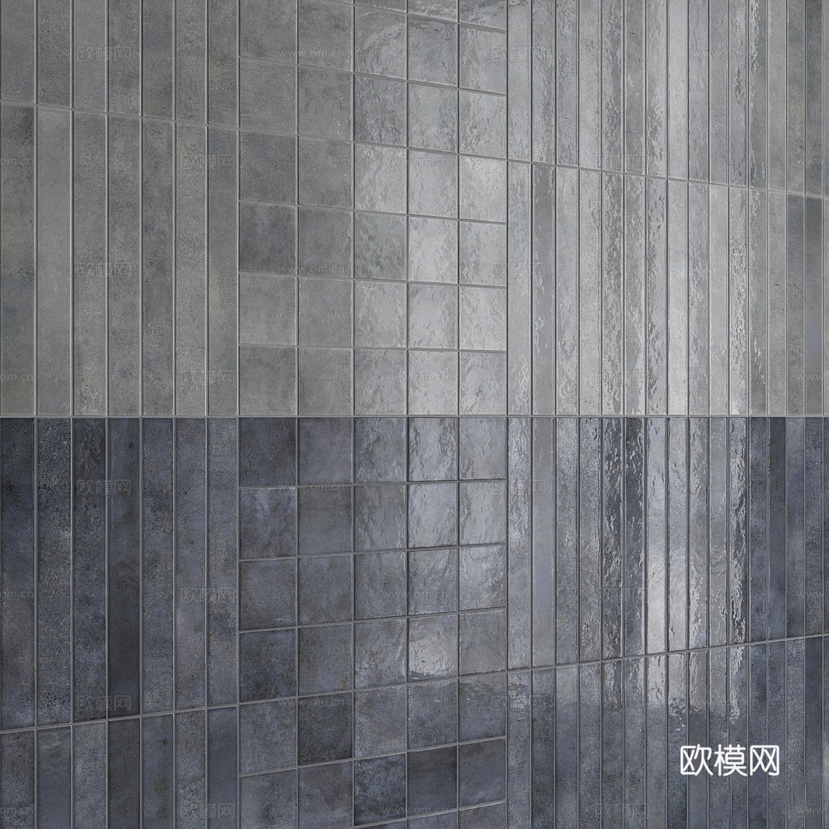新中式瓷砖 仿古砖 马赛克瓷砖3d模型