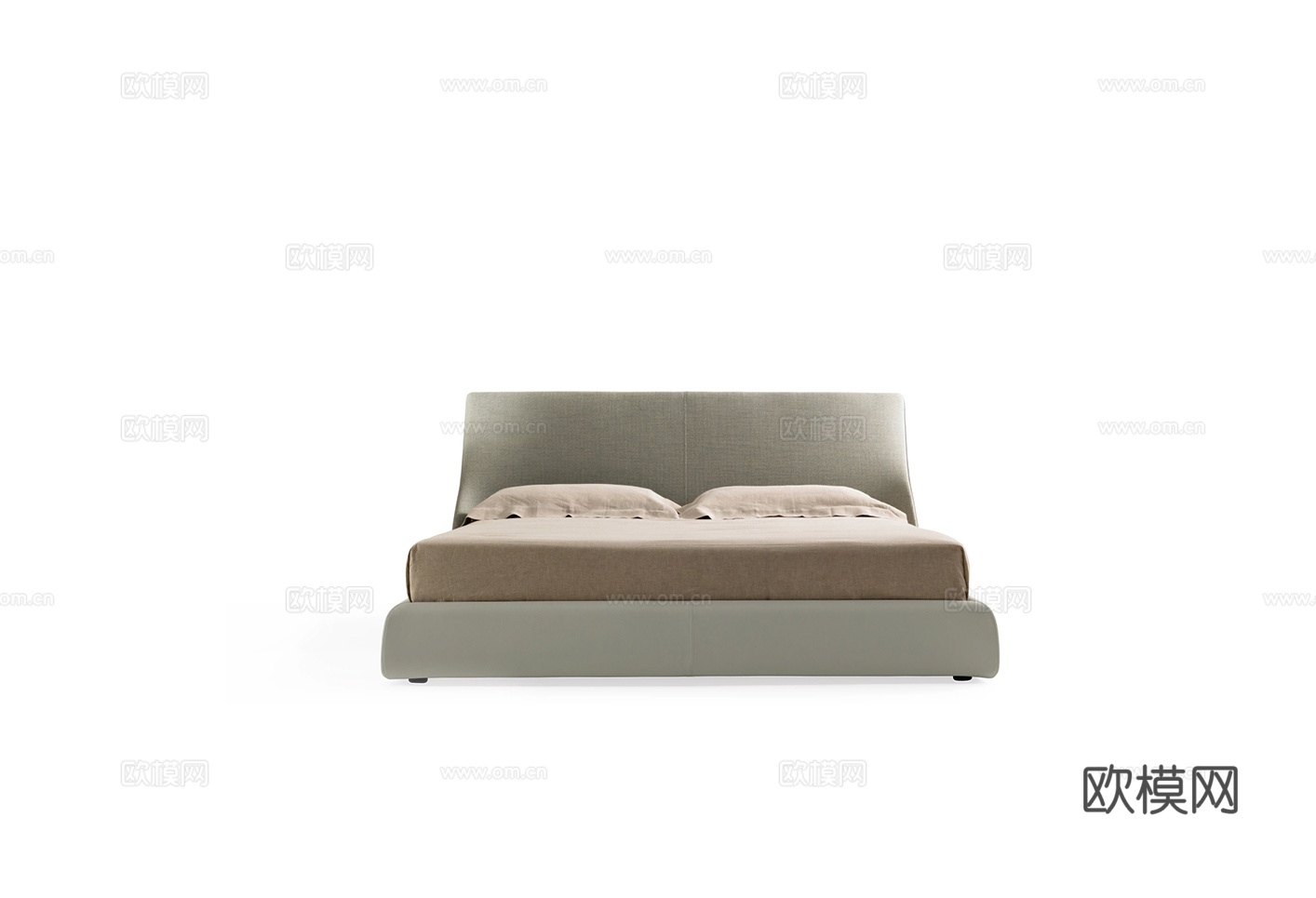 GIORGETTI 意式双人床3d模型下载（渲染图1）