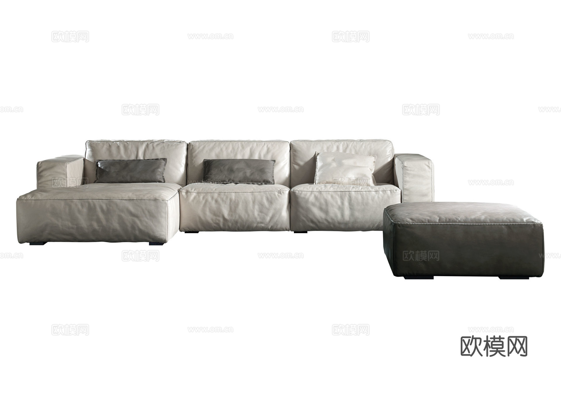 GAMMA 转角沙发3d模型下载（渲染图1）