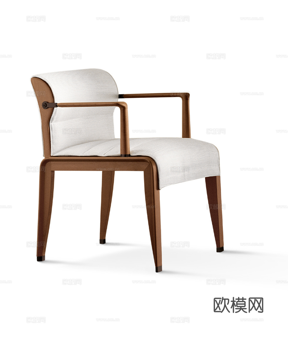 GIORGETTI 意式扶手餐椅3d模型下载（渲染图3）