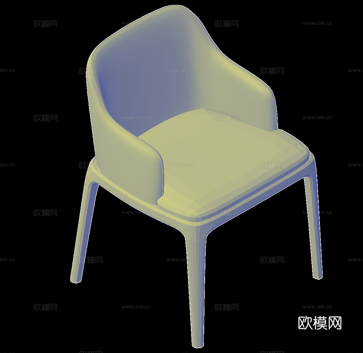 浮士德休闲椅cad施工图