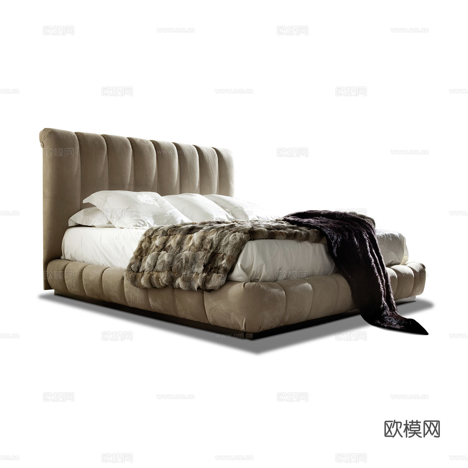 giorgio 意式双人床3d模型下载
