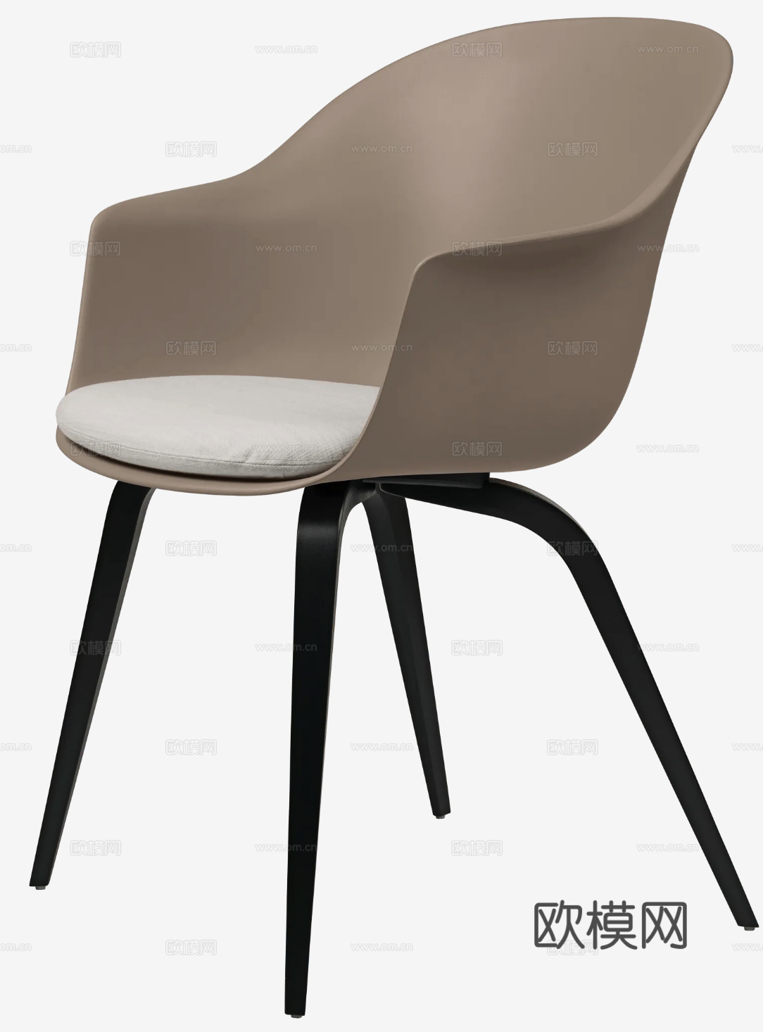 GUBI 餐椅3d模型下载（渲染图2）