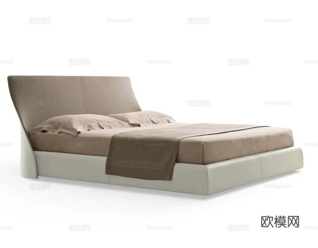 GIORGETTI 意式双人床3d模型下载（渲染图2）