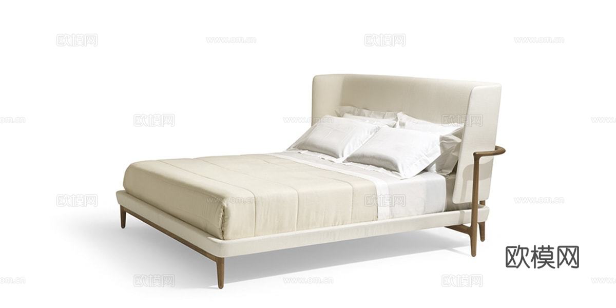 GIORGETTI 意式双人床3d模型下载（渲染图2）