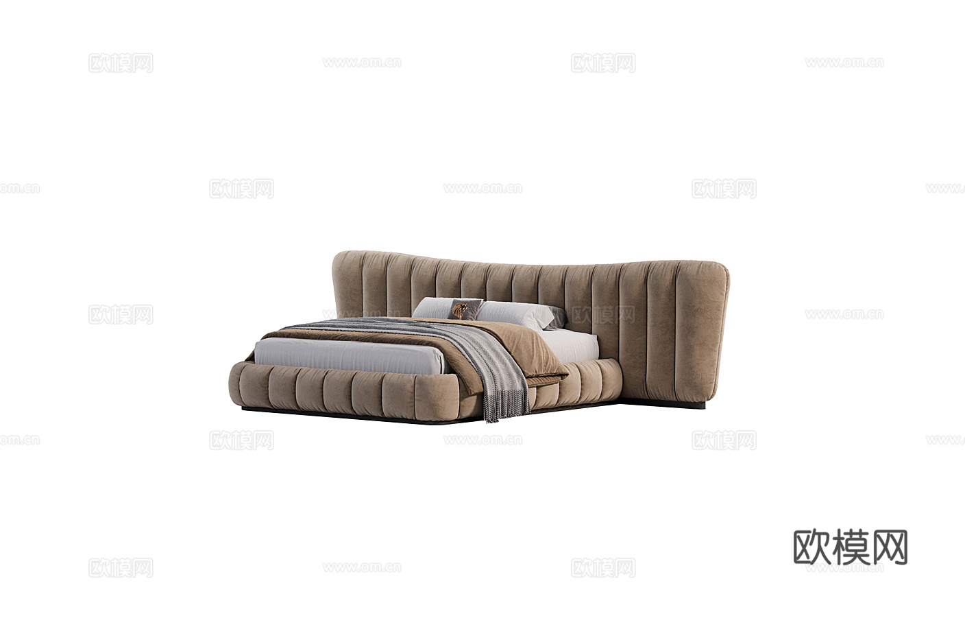 giorgio 意式双人床3d模型下载（渲染图3）