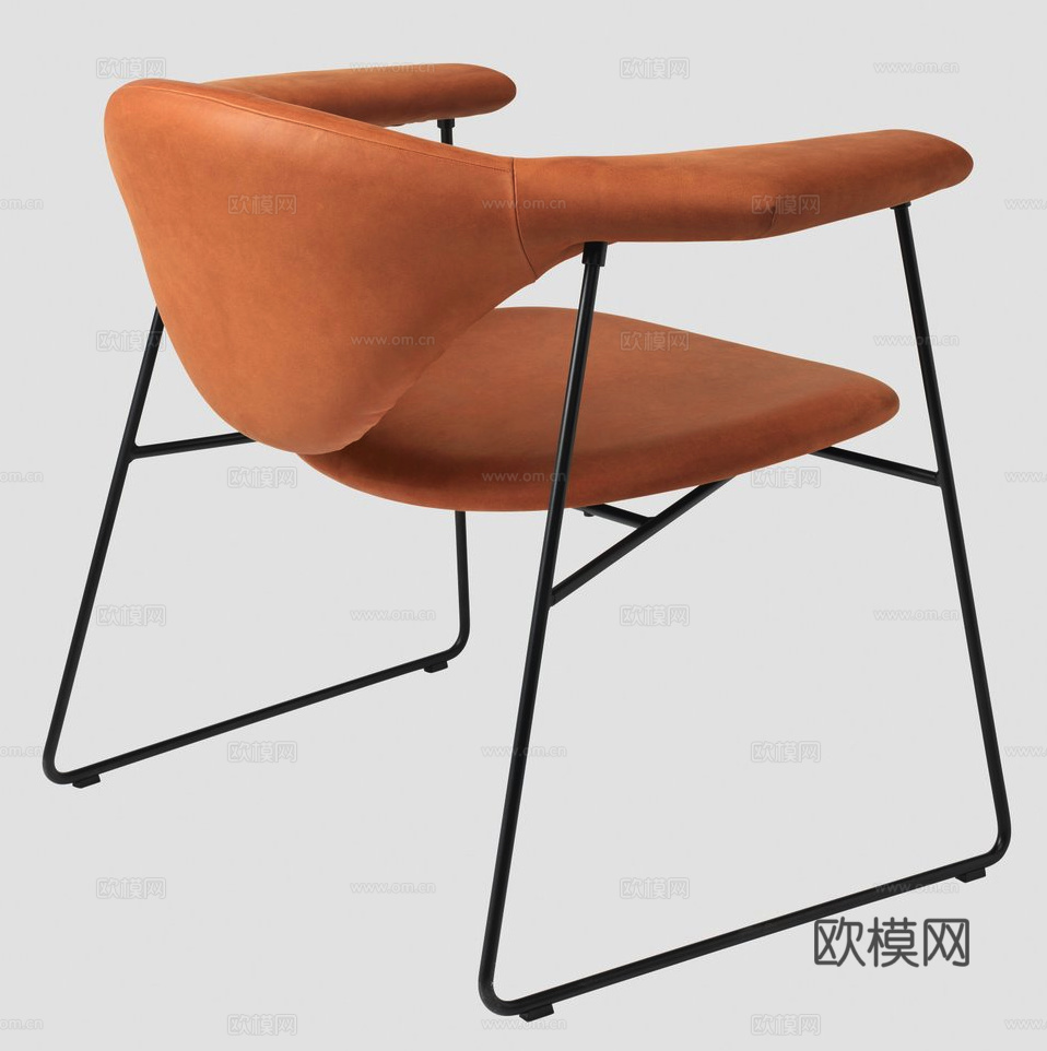 GUBI 休闲椅3d模型下载（渲染图4）